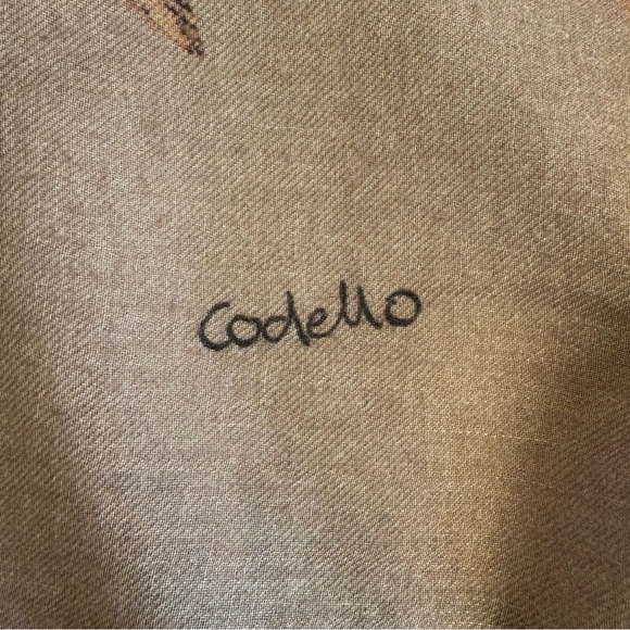 •Codello Germany Feathers Print Oversized Shawl Blanket Light Scarf 43”x72”NWOT - Picture 6 of 14